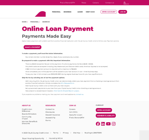 Electronic Loan Payment Options