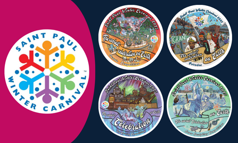 St Paul Winter Carnival buttons